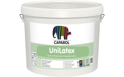 CAPAROL UNILATEX краска интерьерная акрилатная, экологичная, матовая, база 1 (10л)